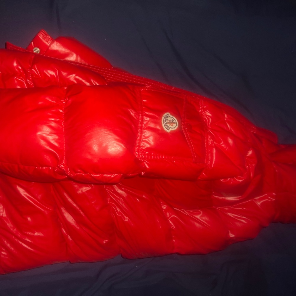 Moncler red coat